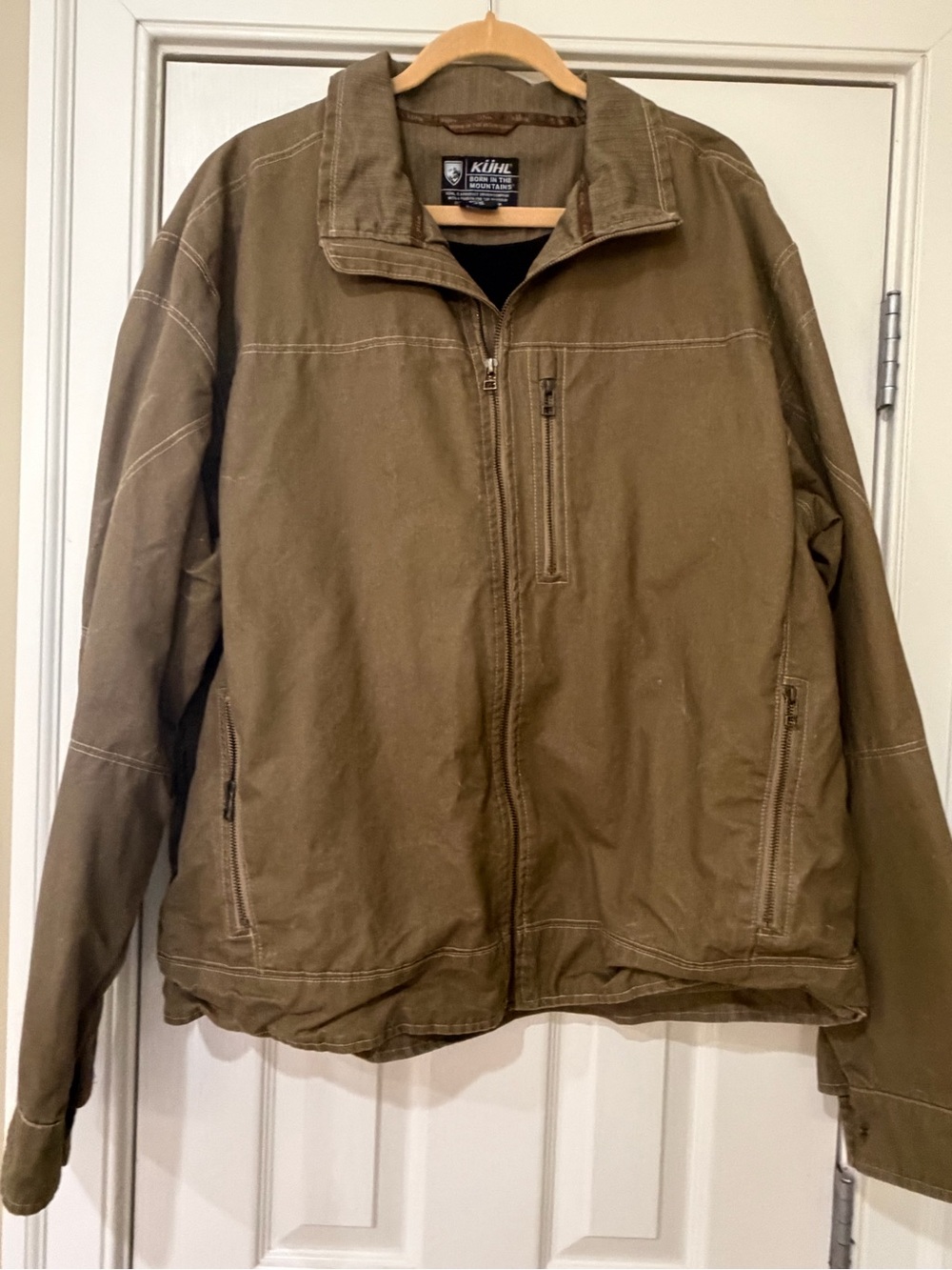 Kuhl Men's Olive Brown Canvas Field Jacket